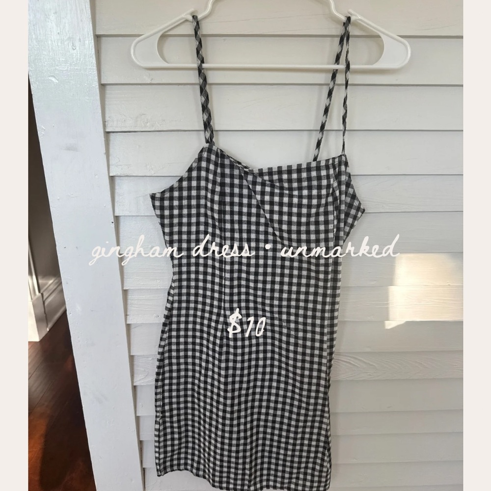 B&W Gingham Dress